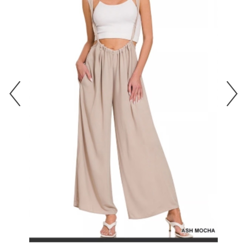 Zenana Wide-Leg Jumpsuit Large